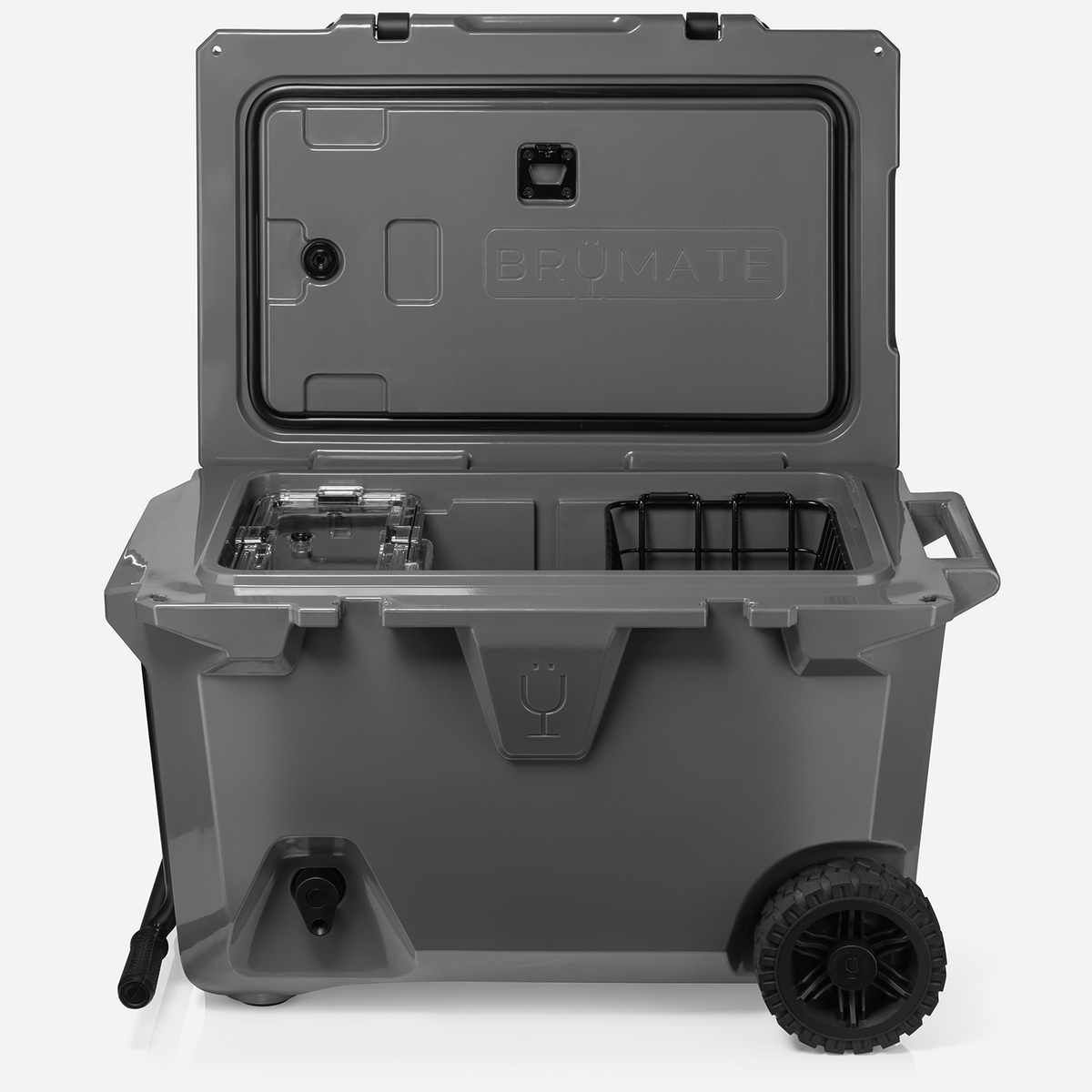 Brutank 55 quart rolling cooler charcoal - US 5004